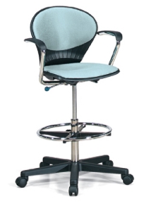 L1018AUSB Lamm Lab Stool with Arms
