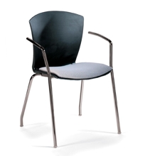 1705US Polypropylene Stacking Arm Chair