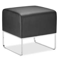 Plush Modern Ottoman