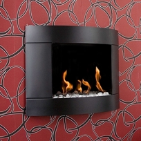 Bio-Blaze Diamond Fireplace, Black