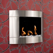 Bio-Blaze Diamond Fireplace, Stainless Steel