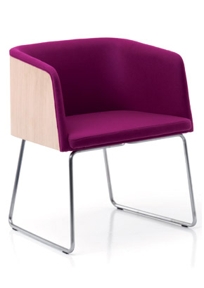 Allure Modern Wood Arm Chair 2