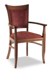 Arabella Cafe/Restaurant Wood Arm Chair