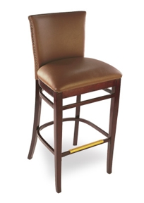 Arrowback Soft Upholstered Cafe/Restaurant Bar Stool