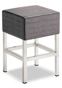 Cube Stitch Lo Upholstered Low Stool