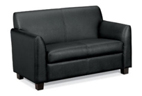Leather Loveseat