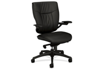 Leather Mid-back Chair