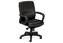 Leather Mid-back Chair