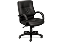Leather Mid-back Chair