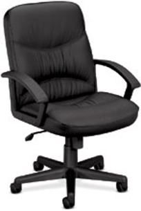 Leather Mid-back Chair
