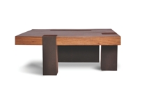 Tamburil Coffee Table - Leather