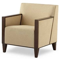 157C.WT Incline Club Chair (Wood Trim Arm)