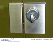 Slimline Glass Door Center Lock Housings