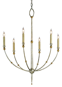Modern Silver Dining Chandelier