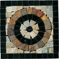 S008/.10606RBR 6" x 6" Braid Rosette