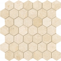 2x2 Hexagon Crema Marfil