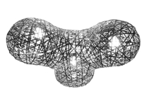 Molecule Chaos Aluminum light shade