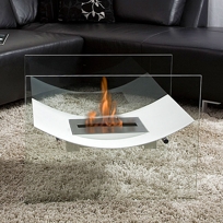 Bio-Blaze Veniz Fireplace, White