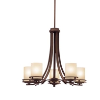 Hendrik Olde Bronze Five-Light Chandelier