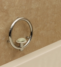 Invisia Collection - Soap Dish with Integrated Support Rail