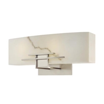 Brushed Nickel Energy Star Two-Light Bath Fixture