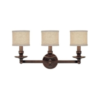 Midtown Burnished Bronze Three-Light Bath Fixture