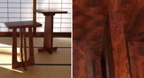 Bubinga Sculpture Stand