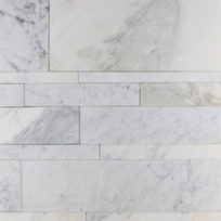 Bianco Cararra (Honed 


NOTE: Lithoverde stones are comprised of 98% 
 post-industrial material. A soy-based poly-amid
 binder is used to form the block. Some bleeding 
 of the binder into the stone is to be expected as 
 part of the production process.)