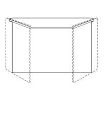 TRAPEZOID CORNER CONNECTOR