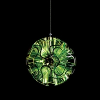 Coral Ball LED Pendant Light, Yellow Green
