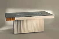 Square Infinity Lighted Dining Table