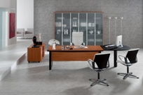 Kim Executive File Cabinet With Glass Door