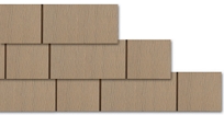 HardieShingle Straight Edge Notched Panel