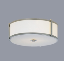 Hatbox Round Flush Mount