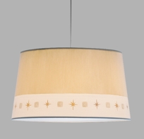Jewel Drum Pendant - Salmon