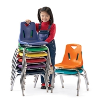 BERRIES® PLASTIC CHAIRS w/CHROME-PLATED LEGS