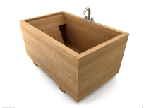 Compact Ofuro in Maple