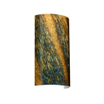Tamburo 7 Bronze One-Light ADA Sconce with Ceylon Glass