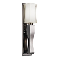 Izona Black Nickel One-Light Fluorescent ADA Wall Bracket