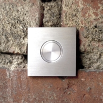 german stainless steel doorbell, international design award winner