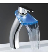 Waterfall LED Bathroom Sink Faucet L-2017