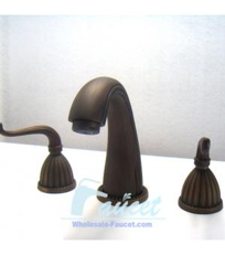 Antique Brass Widespread Bathroom Faucet FG52