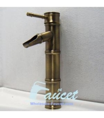 Antique Brass Bamboo Bathroom Faucet 5313B