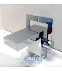 Double Levers Chrome Bathroom Faucet 0121