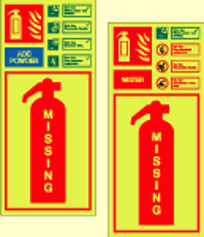 Fire Extinguisher Missing Signs