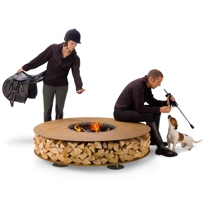 Outdoor Fire Pit Tables - Stone, Steel, Custom
