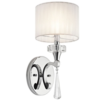 Parker Point Chrome One-Light Wall Sconce