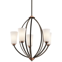 Edgecomb Olde Bronze Five-Light Chandelier