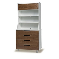 Classic 4 Drawer Dresser W/Hutch