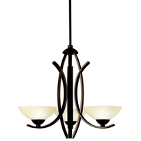 Bellamy Olde Bronze Three-Light Chandelier